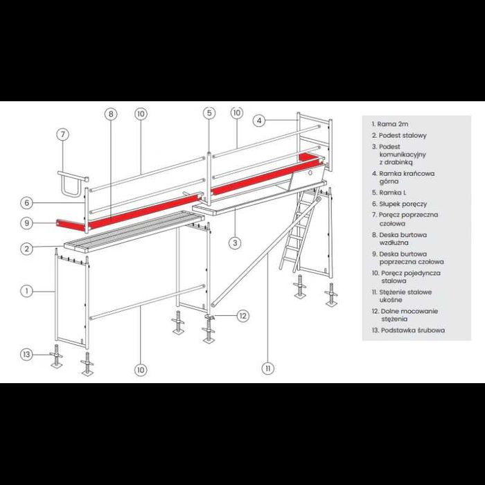 Rusztowanie elewacyjne rusztowania fasadowe system PLETTAC 78M2
