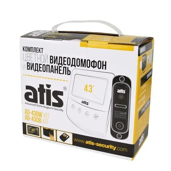 Комплект видеодомофона ATIS AD-430W Kit box