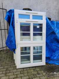 Okna PCV z demontażu ze szprosem ŁADNE 98x152