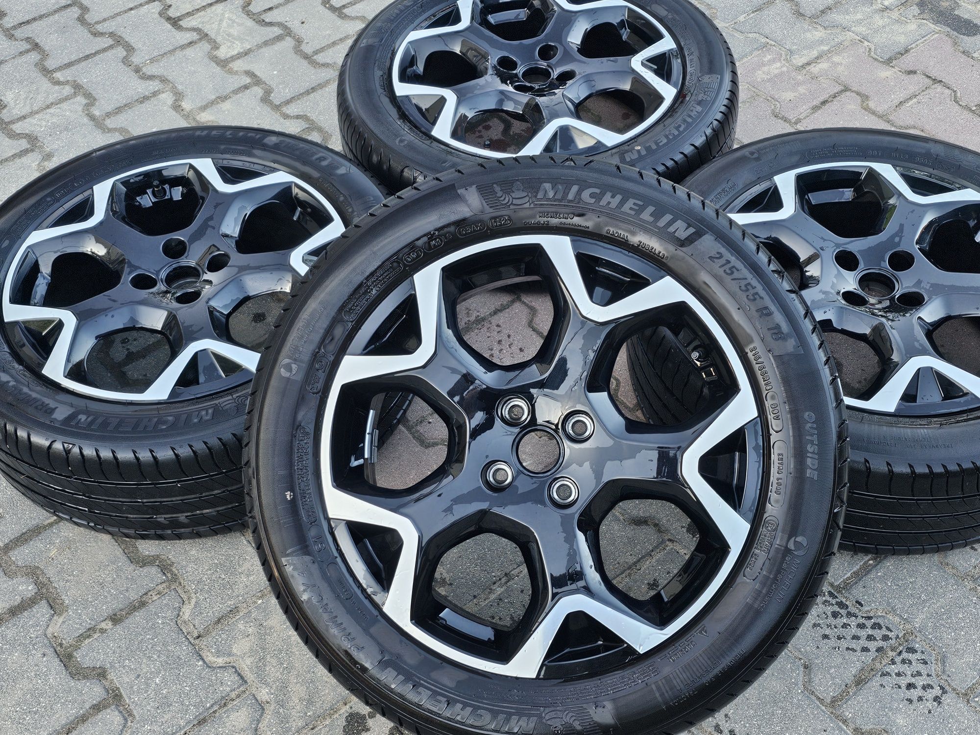 Koła letnie Opel Mokka 4x108 215/55R18 Michelin 7mm jak Nowe