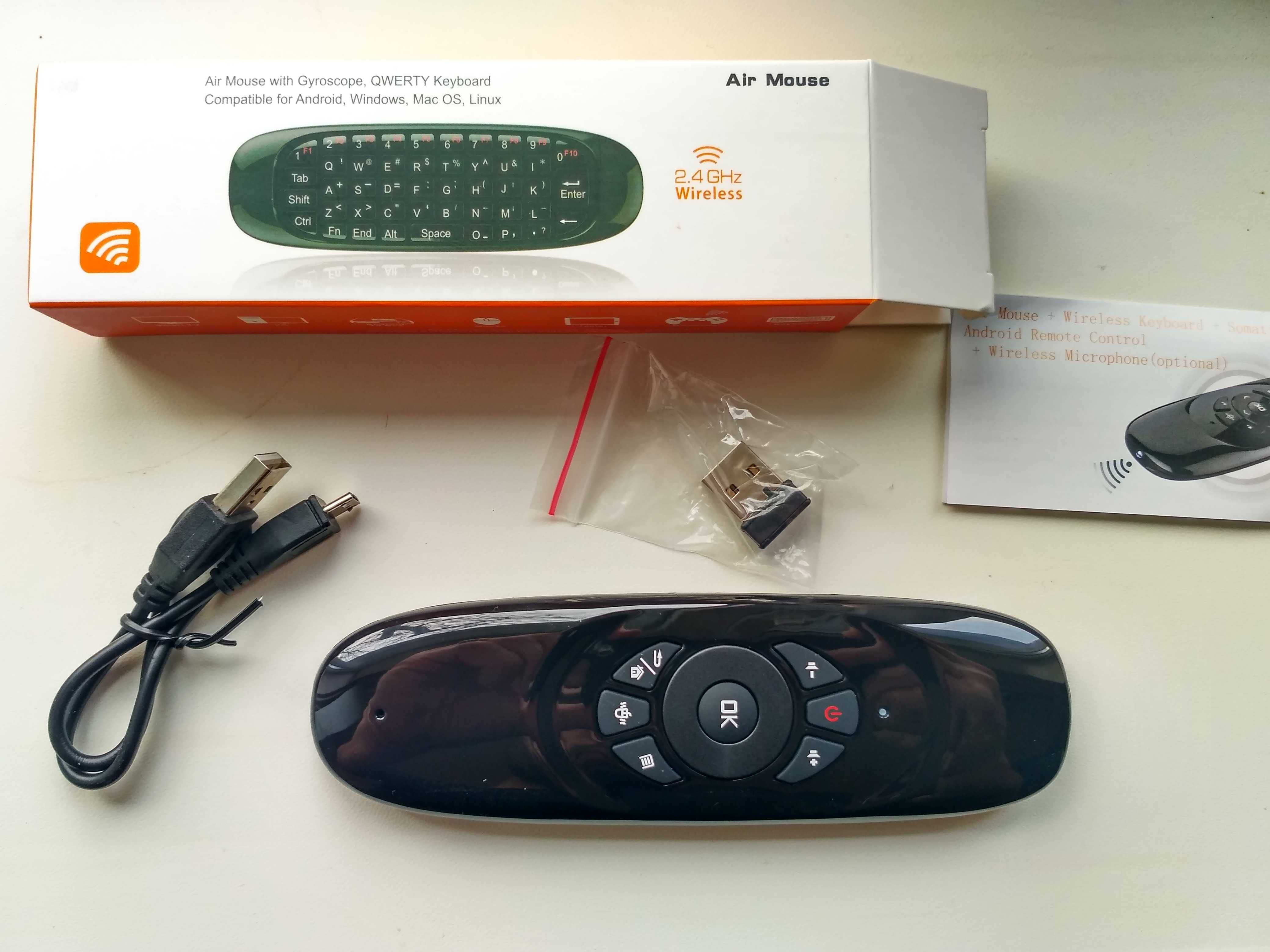 Пульт аэромышь с клавиатурой Air Mouse для Android Smart TV