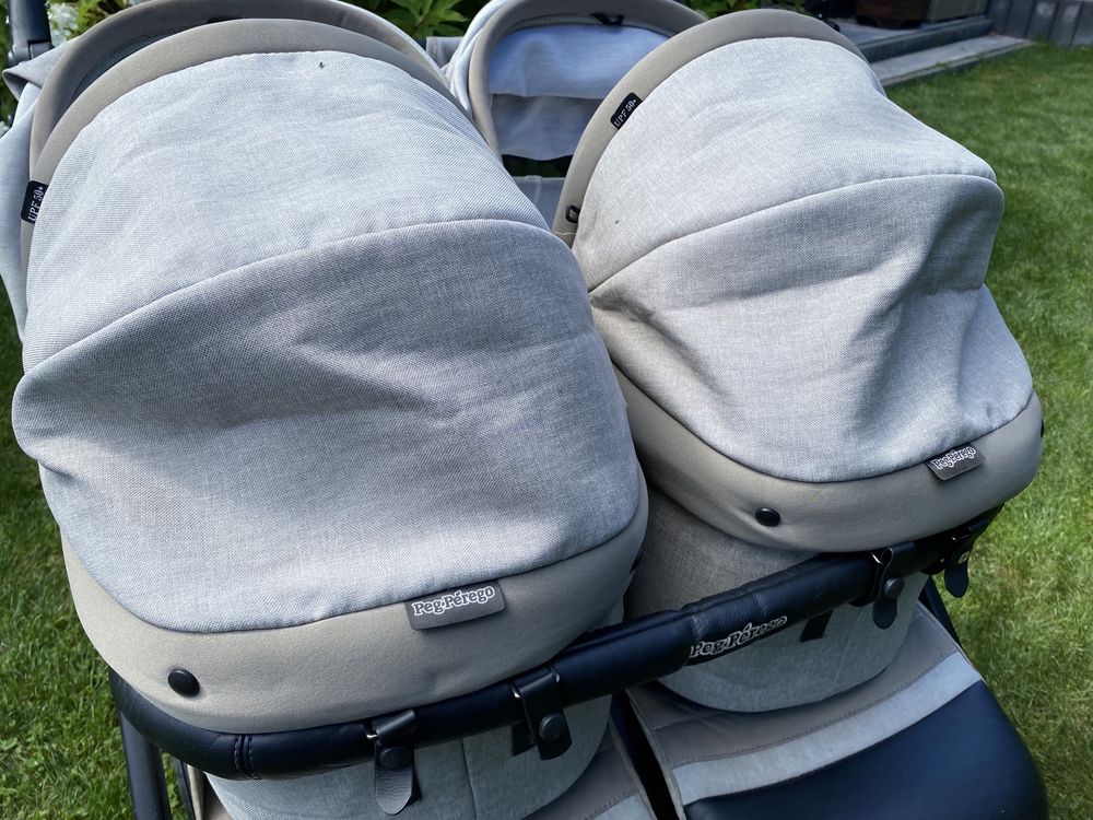 Wózek bliźniaczy, wózek dla bliźniąt Peg-Perego 2 w 1