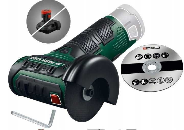 Parkside Akumulatorowa szlifierka kątowa Ø76mm 12V PWSA 12 c3