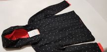 Bluza miękka softshell,dziewczęca 158/164cm,kolor:czarna że srebrnymi