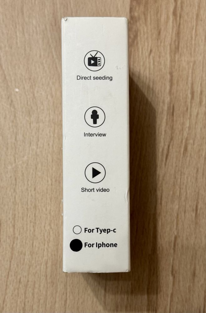 Mikrofon do iphona lighting do nagrywania, vlogów tiktok instagram