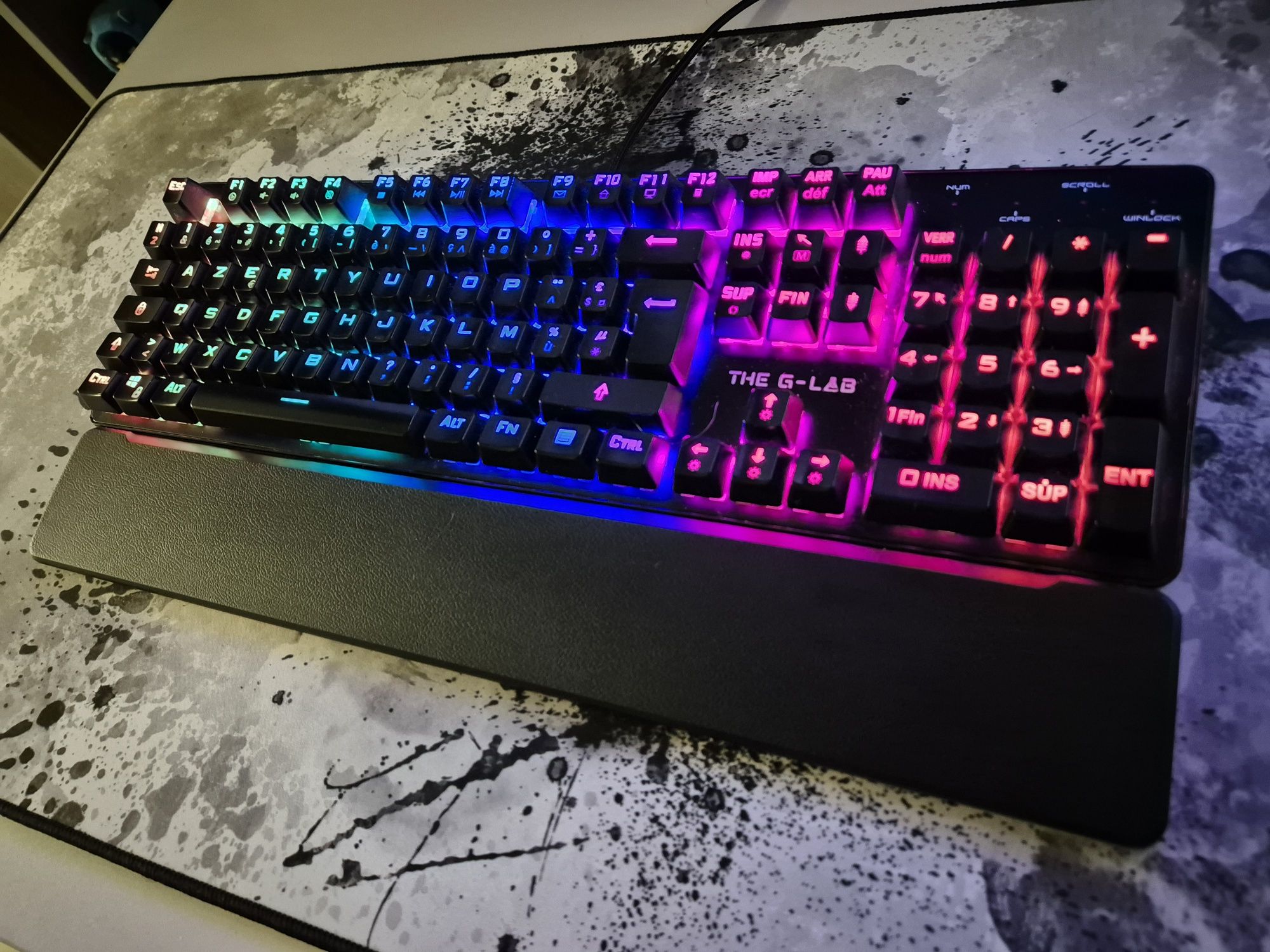 Ігрова дротова механічна клавіатура The G-lab Keyz-Rubidium