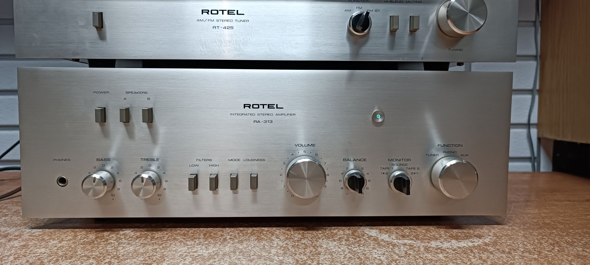 Wzmacniacz ROTEL RA-313 +Tuner ROTEL RT-425
