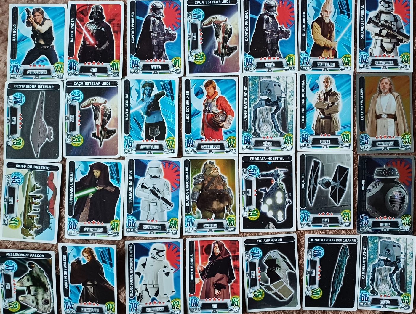 STAR WARS Force Attax 28 Cartas