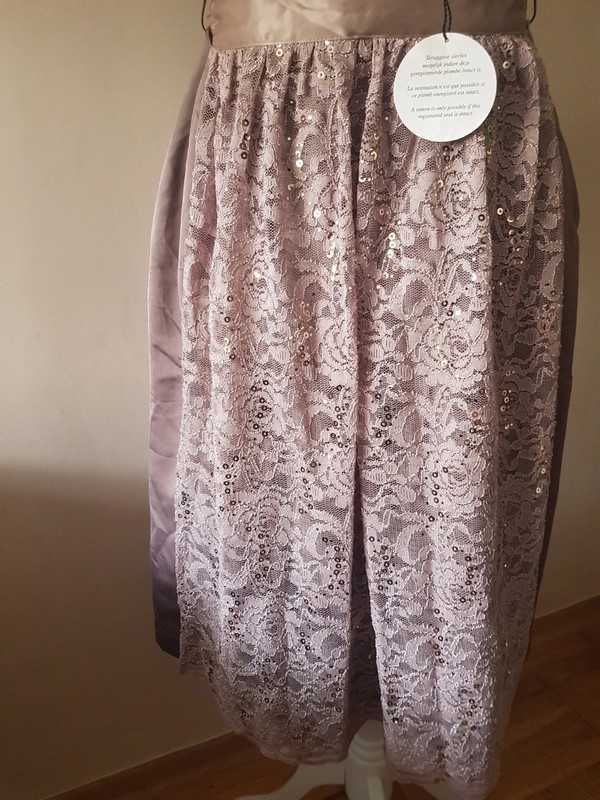 MARJO Dirndl w kolorze taupe strój bawarski roz 36 / 38 nowa