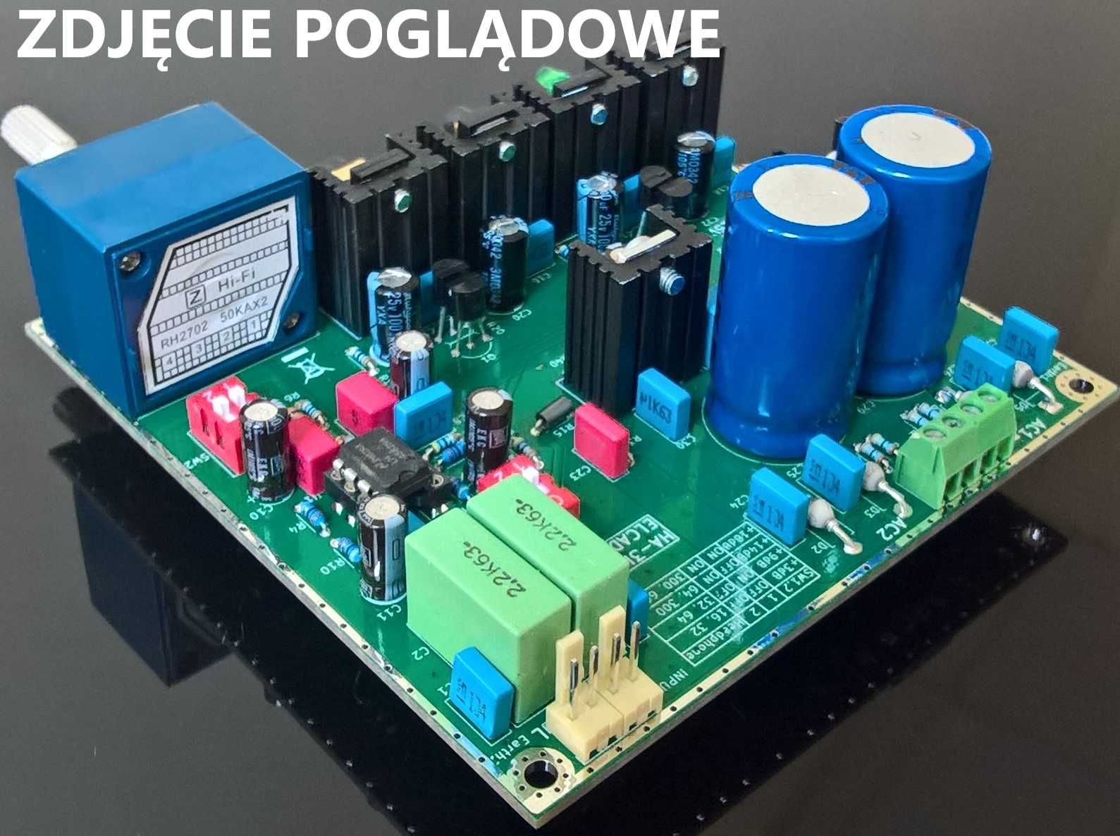 Płytka pcb - wzmacniacz słuchawkowy klon Lechman