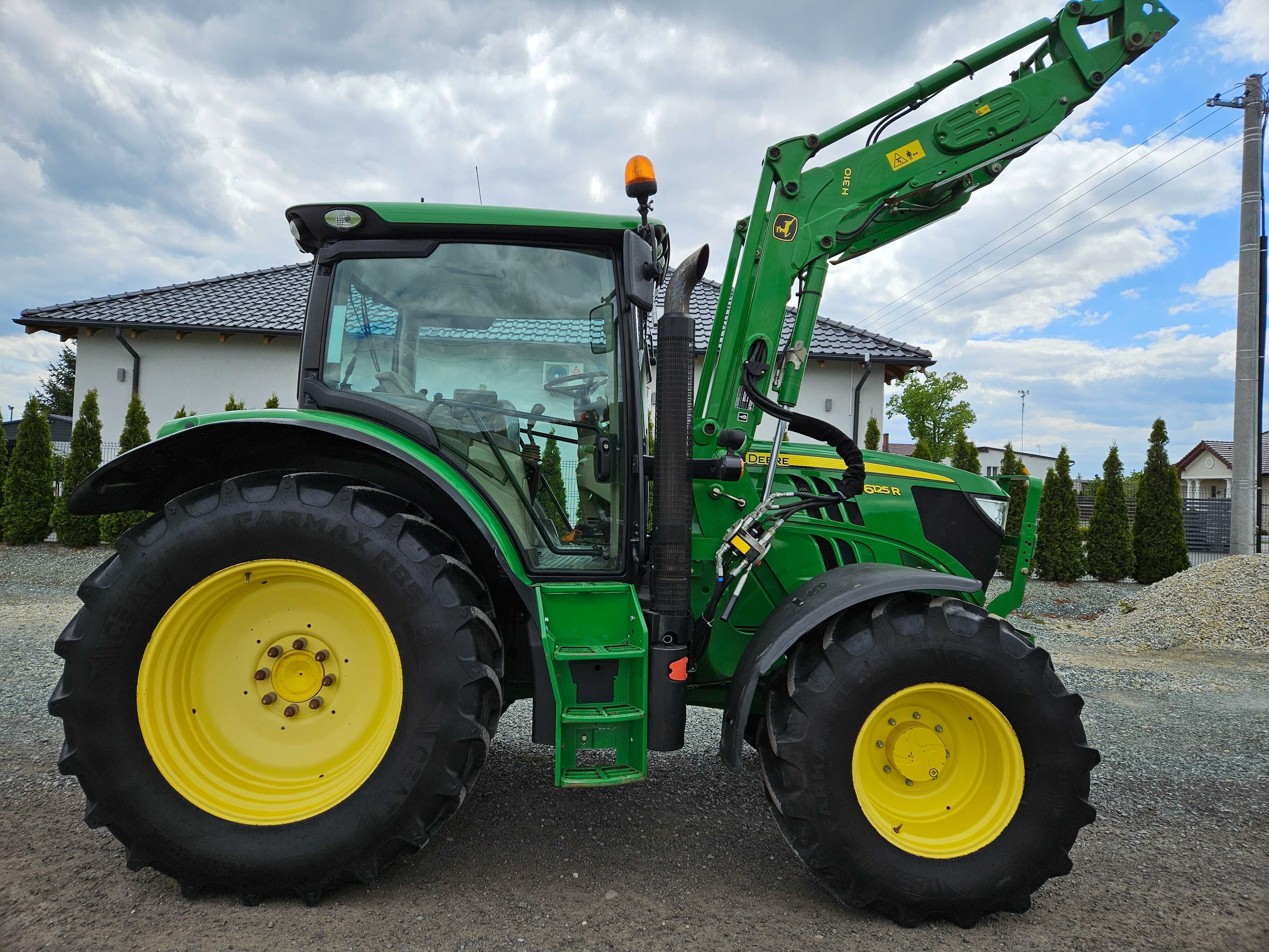 John Deere 6125R z ładowaczem czołowym H310. OryginalnyStan Bez AdBlue