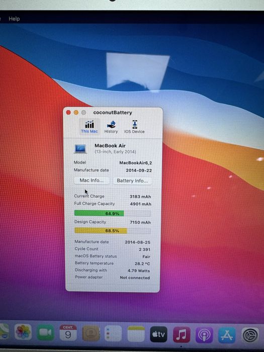 Macbook Air 13 2014 4/128