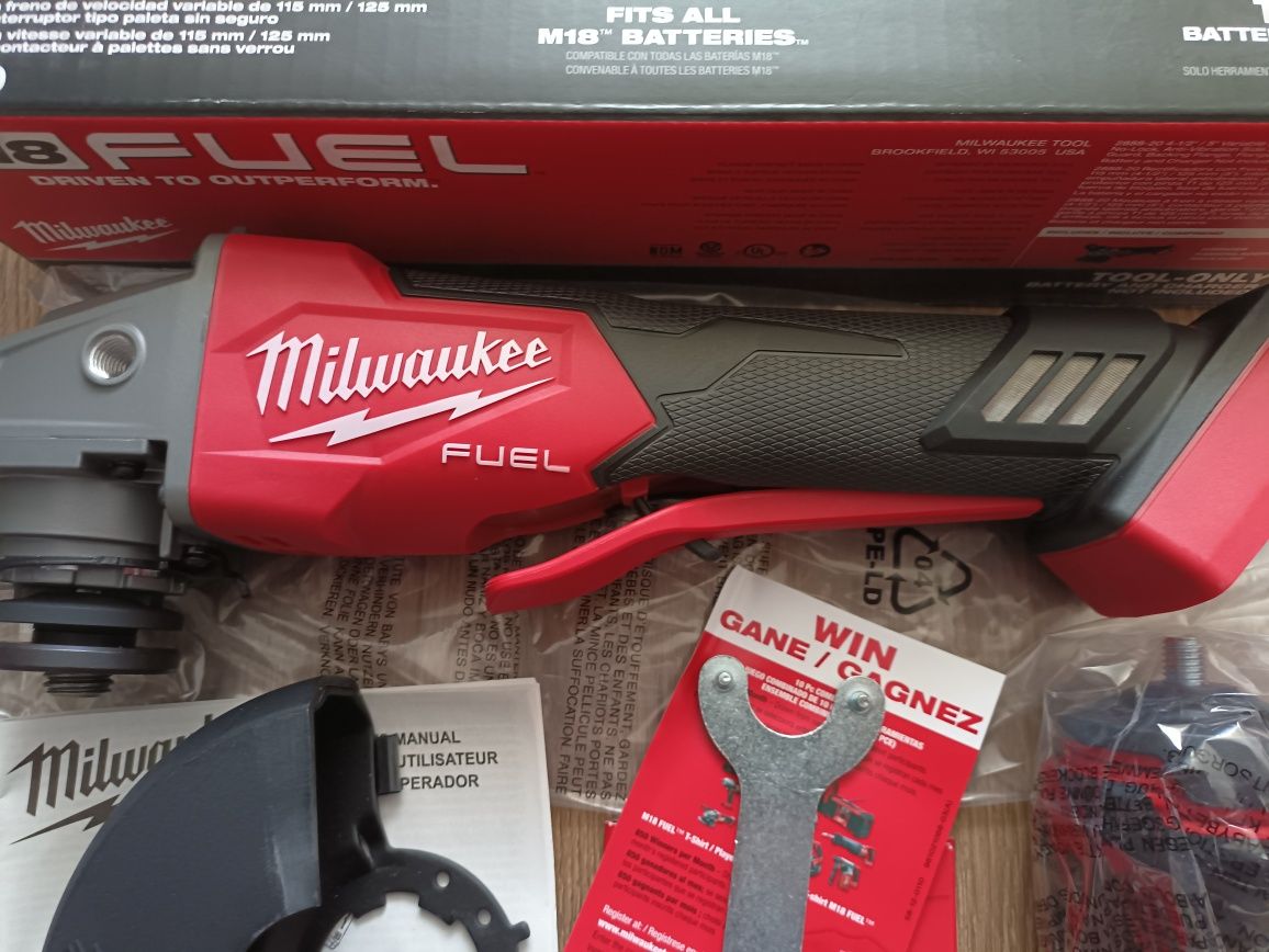 Milwaukee 2888-20 m18 Fuel Brushless Angle Grinder