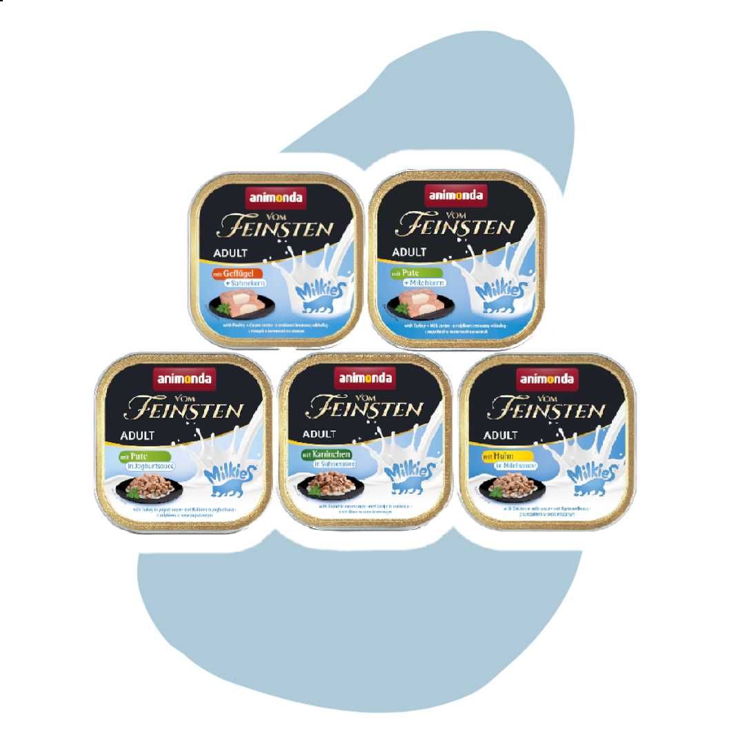 Animonda vom Feinsten Milkies Mix smaków 6x100g