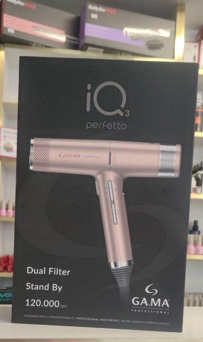 Фен GaMa iQ3 Perfetto Oxy Active Rose Gold 1600Вт – Професійний Фен