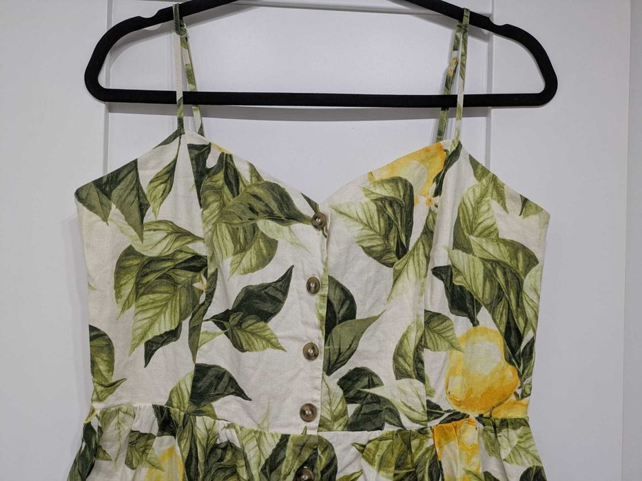 Cytrynkowa sukienka H&M