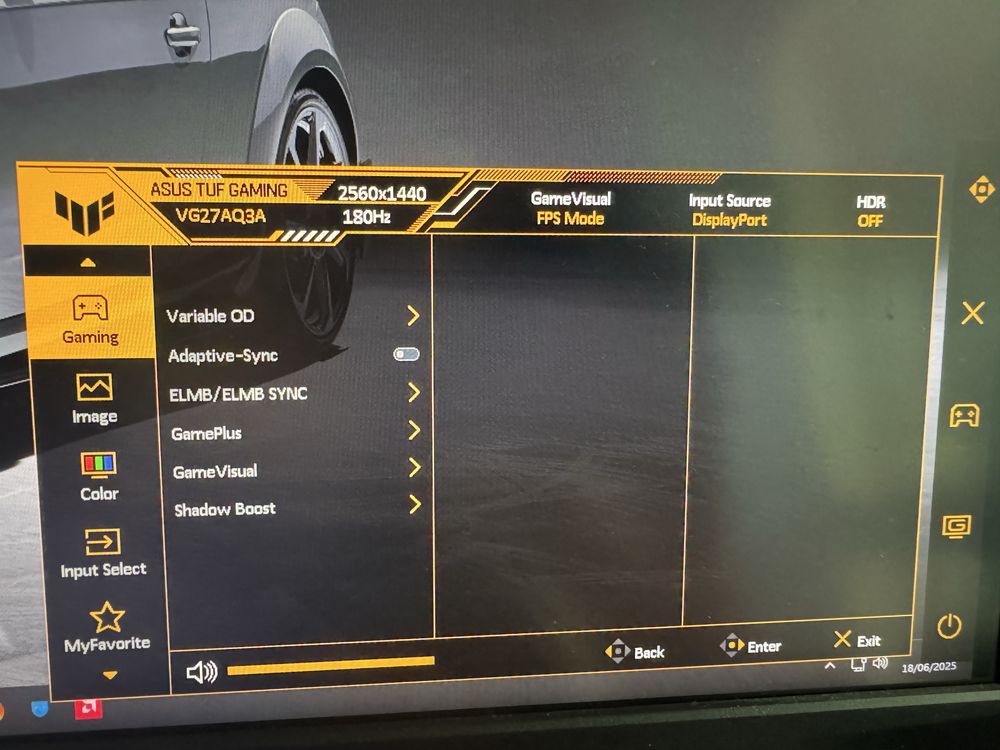 Monitor Asus VG3A 180hz 1440p(2k) como novo e com garantia