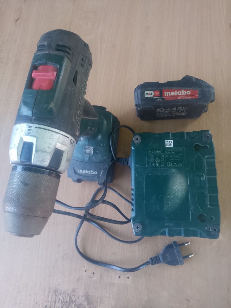 Шуруповерт metabo bs 18 lt