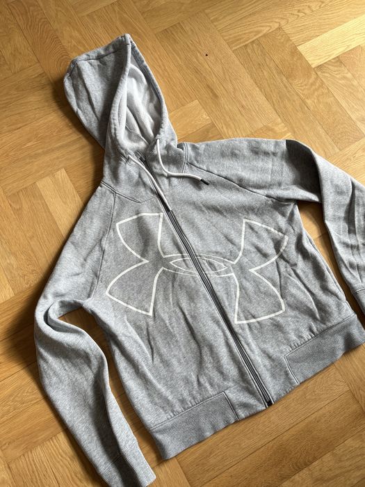 Under Armour damska szara bluza z kapturem zapinana na suwak S