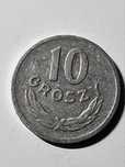 Moneta nr.182 nominał 10 groszy rok 1965 za 32 zł