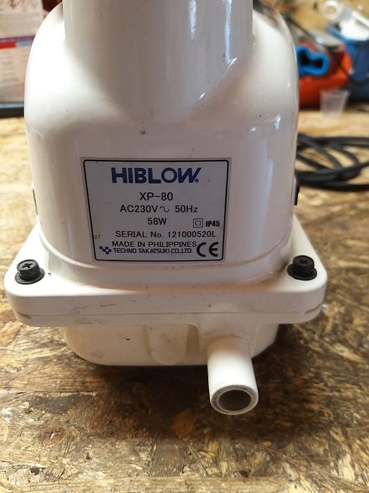 hiblow xp 80 dmuchawa membranowa karp szczupak oczyszczalnia
