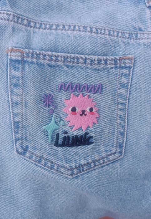 Calções H&M criança com bolso bordado