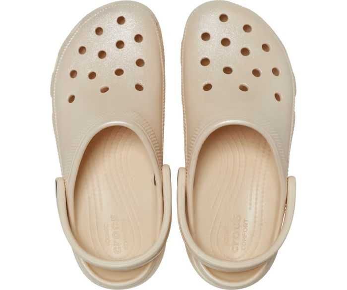 Сабо з блискітками Crocs Classic Platform Shimmer, W7, W8, W9, W10