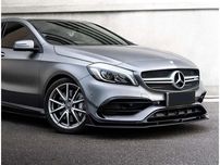 Mercedes A-class W176 Передня лип накладка (чорна)
