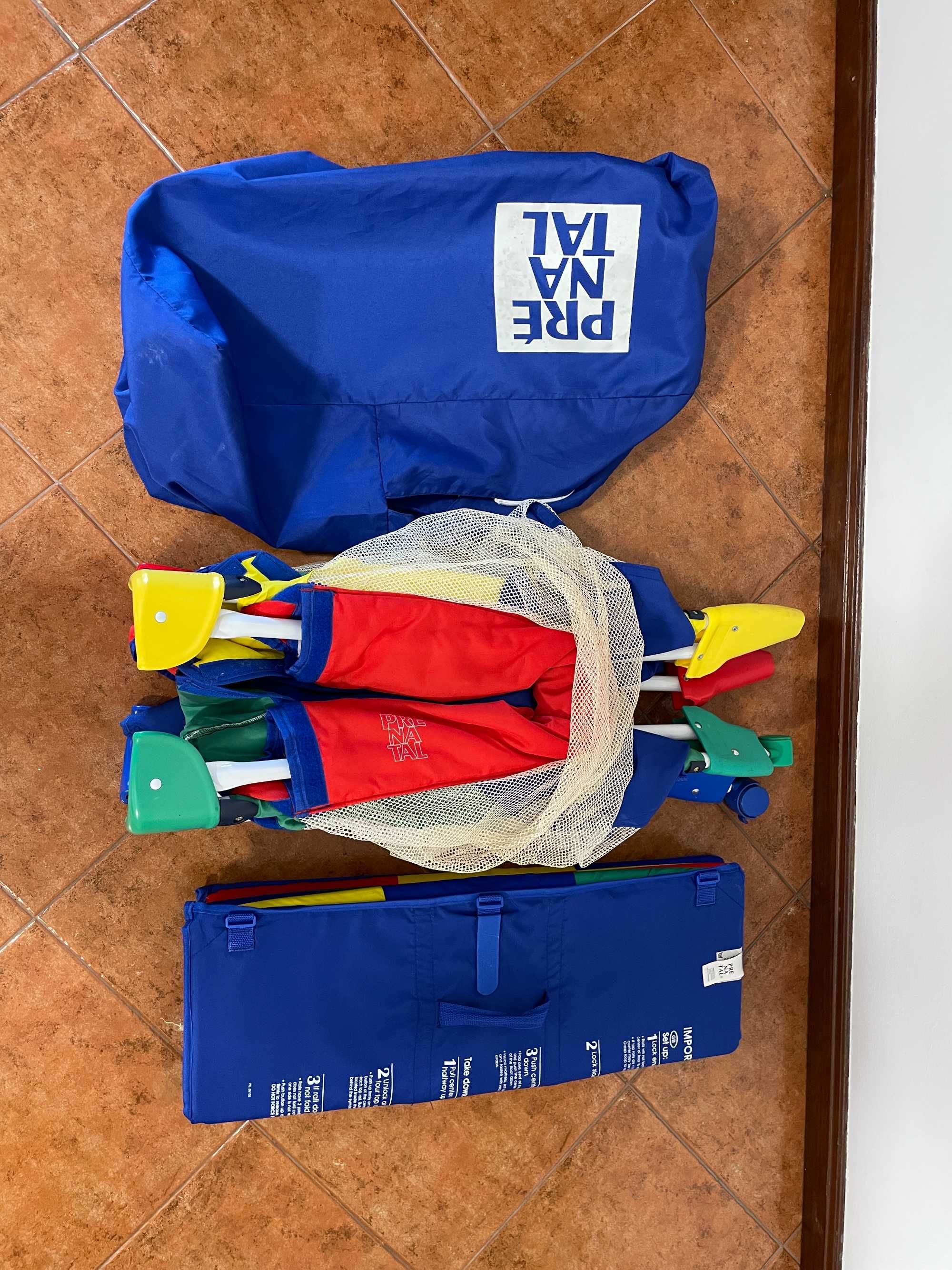 Cama de Viagem 2 em 1 / Parque Portátil Pré Natal