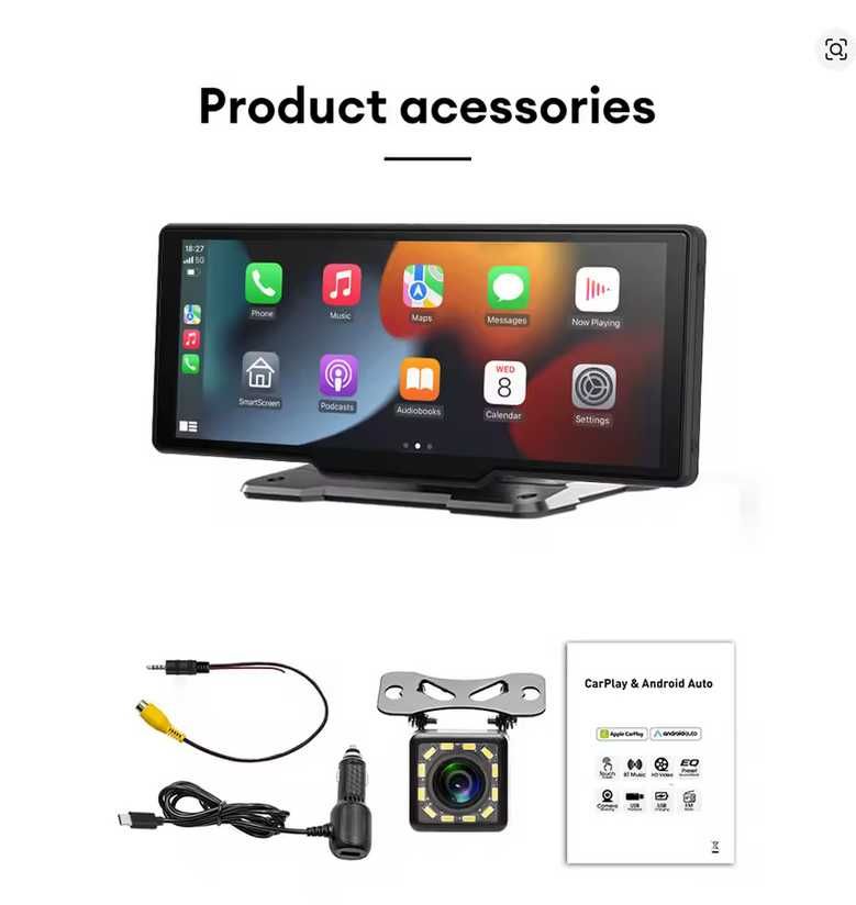 Ecrã Multimédia 10.26” com CarPlay e Android Auto sem fios – NOVO