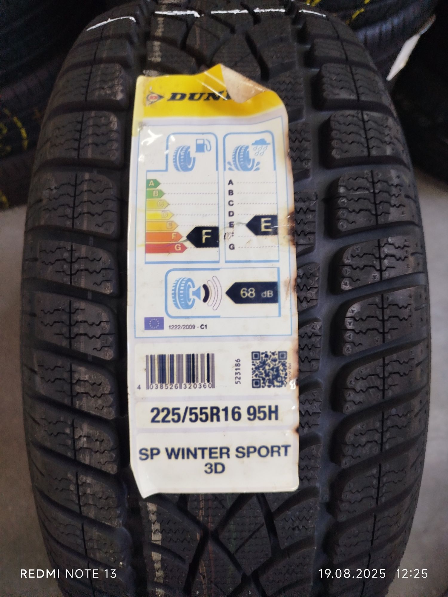 2x Opony Dunlop SP WinterSport 3D 225/55R/16 95H