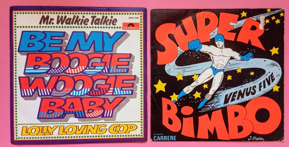 Discos de vinil 7 " Mr.Walkie Talkie e Vénus Five.Leia descrição.