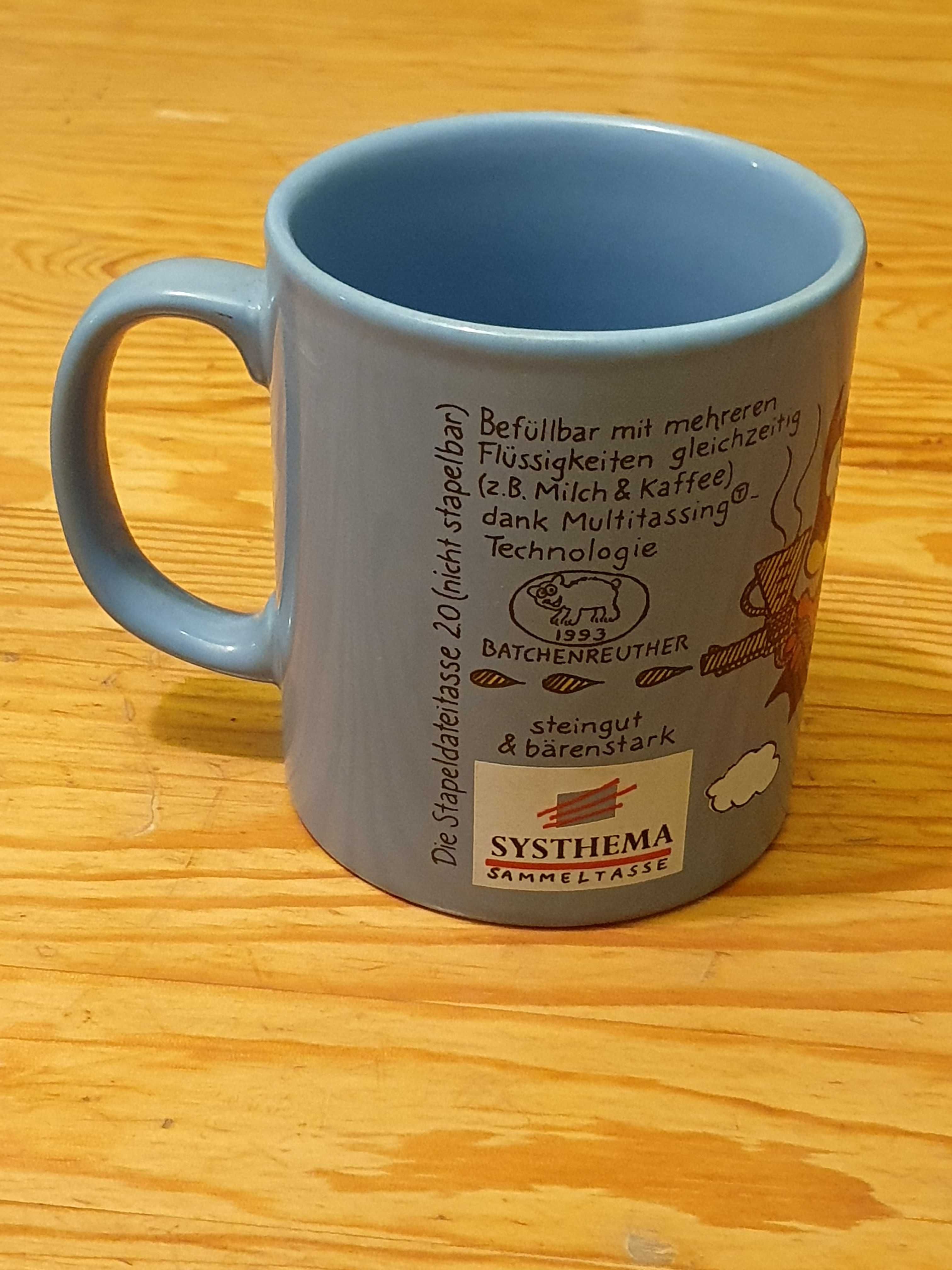 Kolekcjonerski niebieski kubek z Batmanem