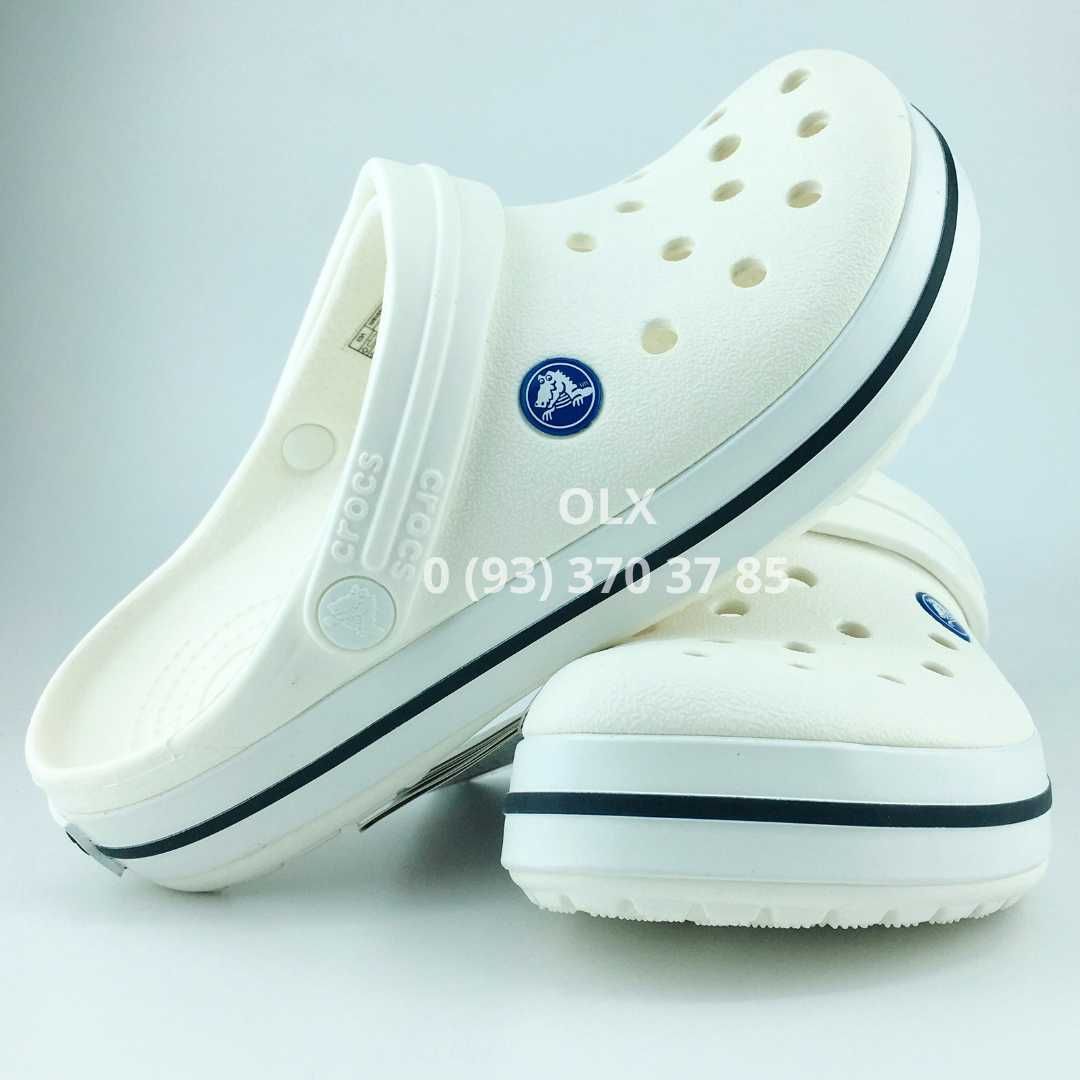 Crocs Crocband Ice Blue White блакитні крокси жіночі класична модель