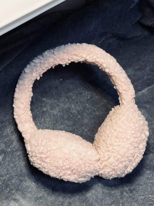 Теплі навушники зимові ніжно рожеві