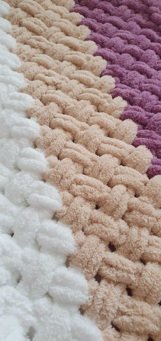 Pled kocyk dla noworodków ręcznie robiony