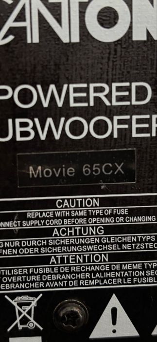 Zestaw 5.1 Canton Movie 65CX - mało używany