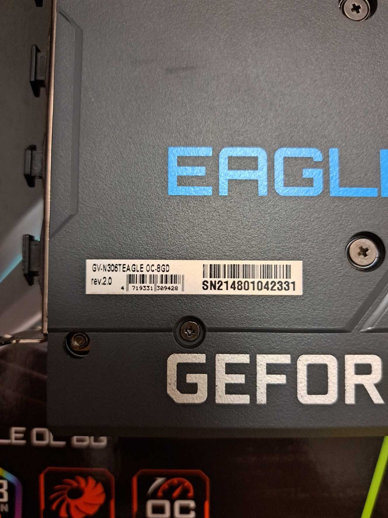 Karta graficzna RTX 3060 Ti Gigabyte Eagle OC 8Gb używana