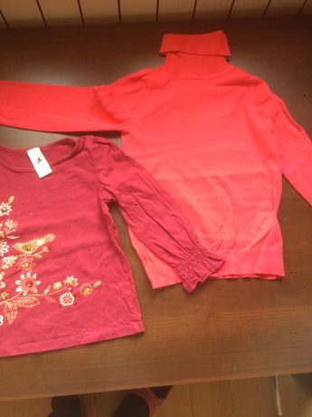 Sweterki bluzki dziewczece 110-116