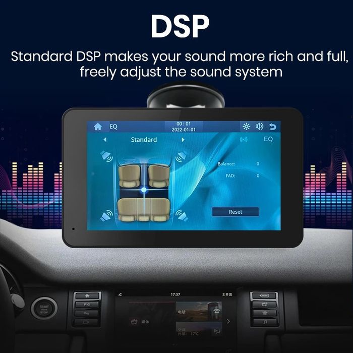 Rádio portátil 7 polegadas com CARPLAY e android auto NOVO