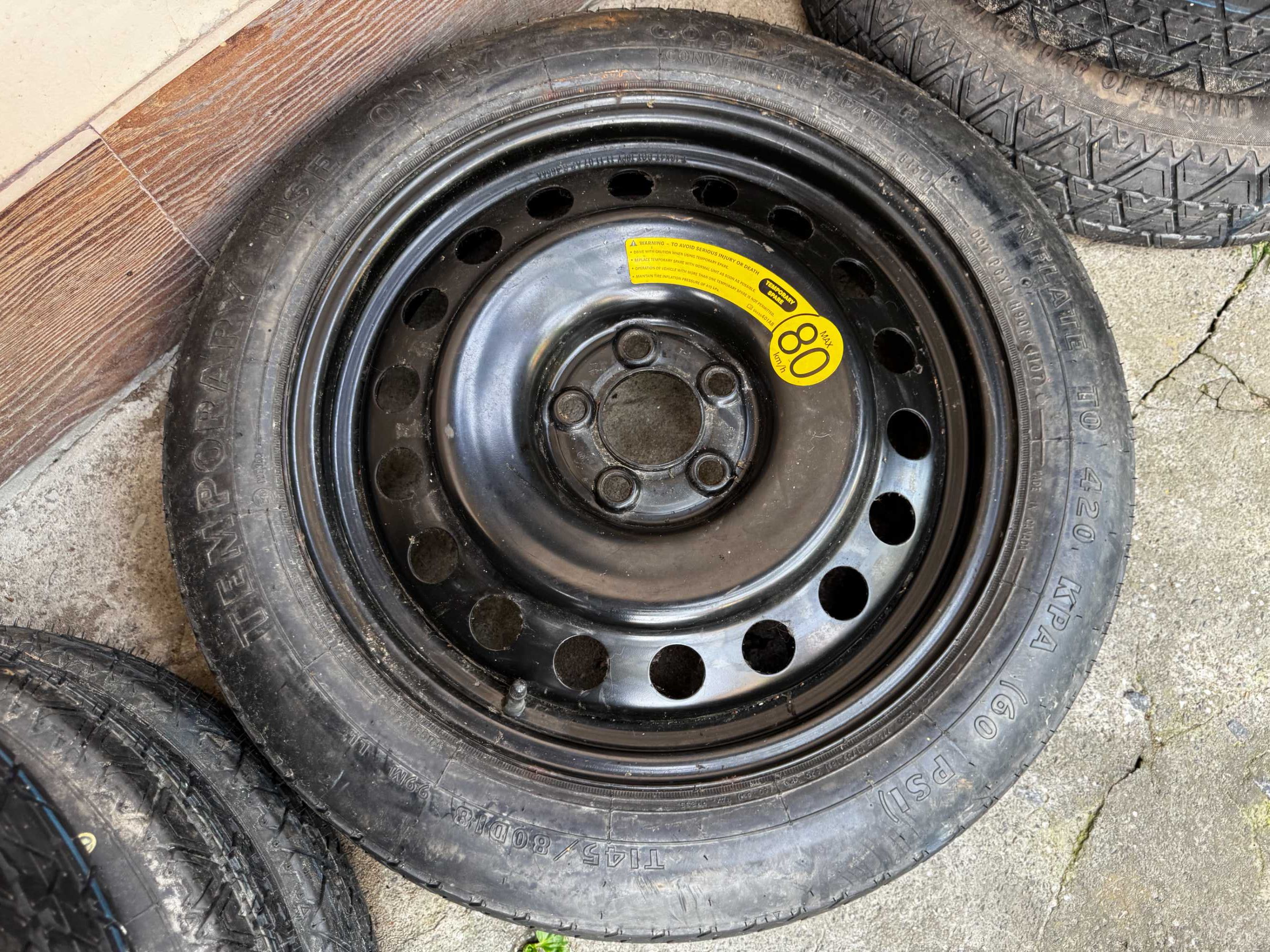 Докатка R18 5*114,3, шина GOODYEAR 145/80 R18