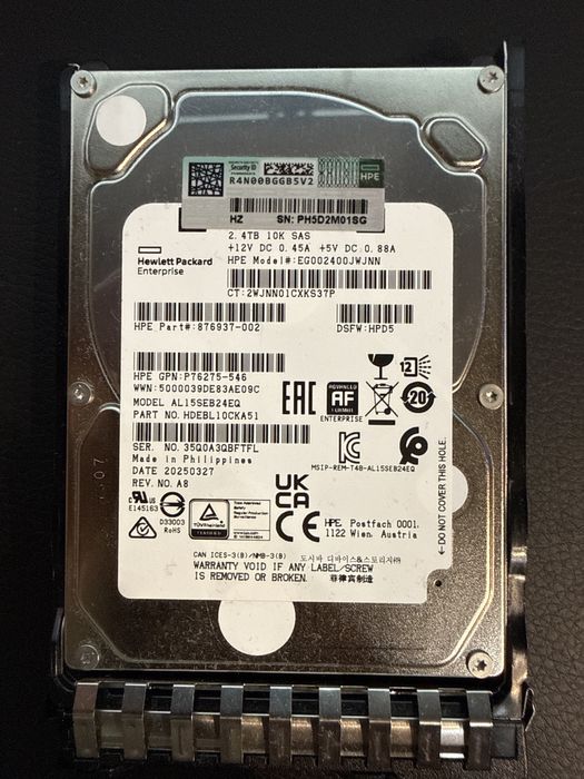 Disco SAS HP 2.4TB G8-G10 2.4-TB 12G 10K 2.5 SAS