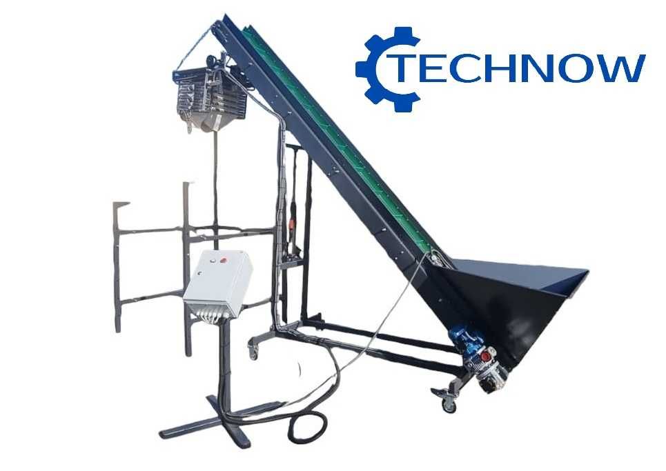 Automatyczny napełniacz kaskadowy do warzyw do BIG-BAG i skrzyniopalet