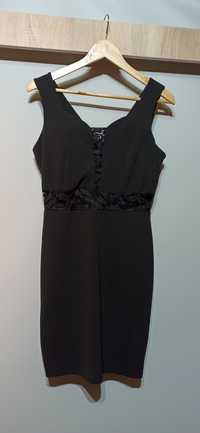 Piękna czarna sukienka na wesele rozmiar XL
