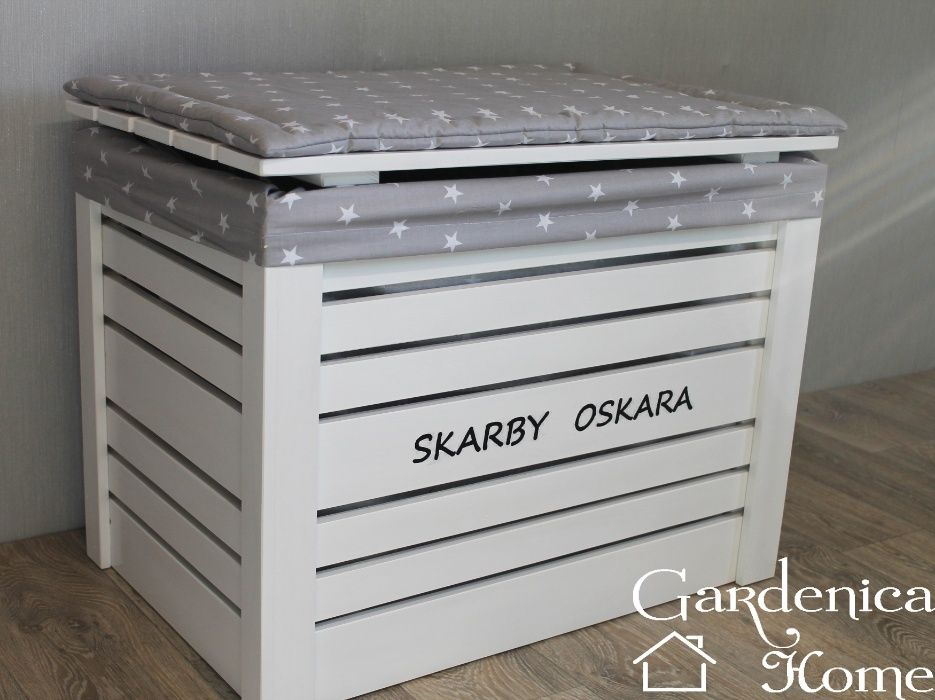 Skrzynia duża pojemnik kufer do przechowywania na zabawki na pranie