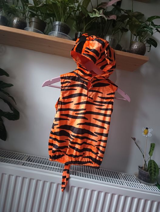 Strój karnawałowy, przebranie halloween, kostium tygrys 98/104/110