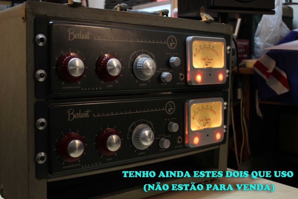 2 Pré-amplificadores Microfone a válvulas anos 50 Berlant Concertone