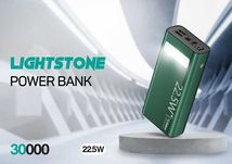 Повербанк Gelius Lightstone GP-PB300 30000mAh QC+PD 22.5W Green