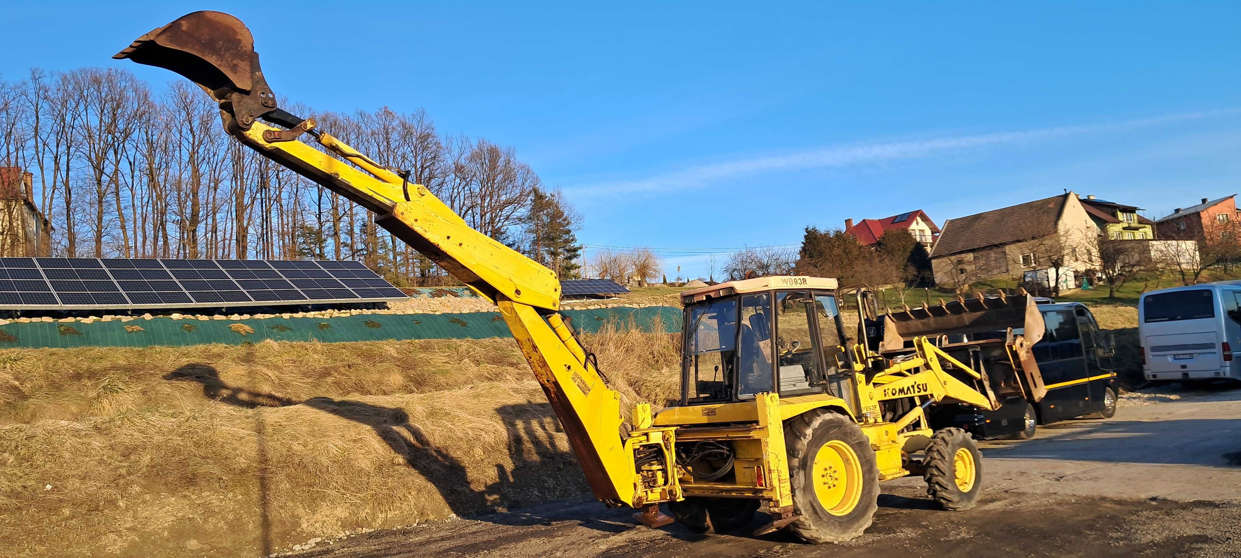 Koparko ładowarka KOMATSU WB93R 4x4 Krokodyl Teleskop JCB 3CX CAT CASE