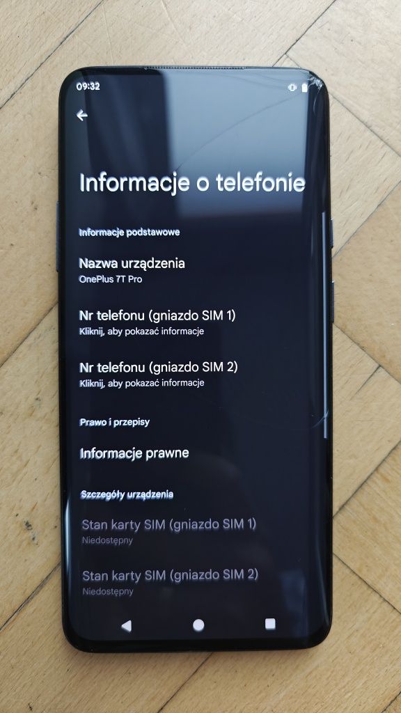 OnePlus 7T Pro 8GB/256GB Android 14 org. ładowarka + kilka etui gratis